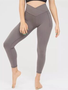 Aerie Offline Real Me Xtra High Waist Crossover Legging Small Grey